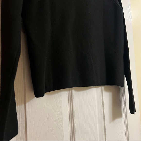 NWT Mango Perkins-Neck Sweater Black - Picture 11 of 11